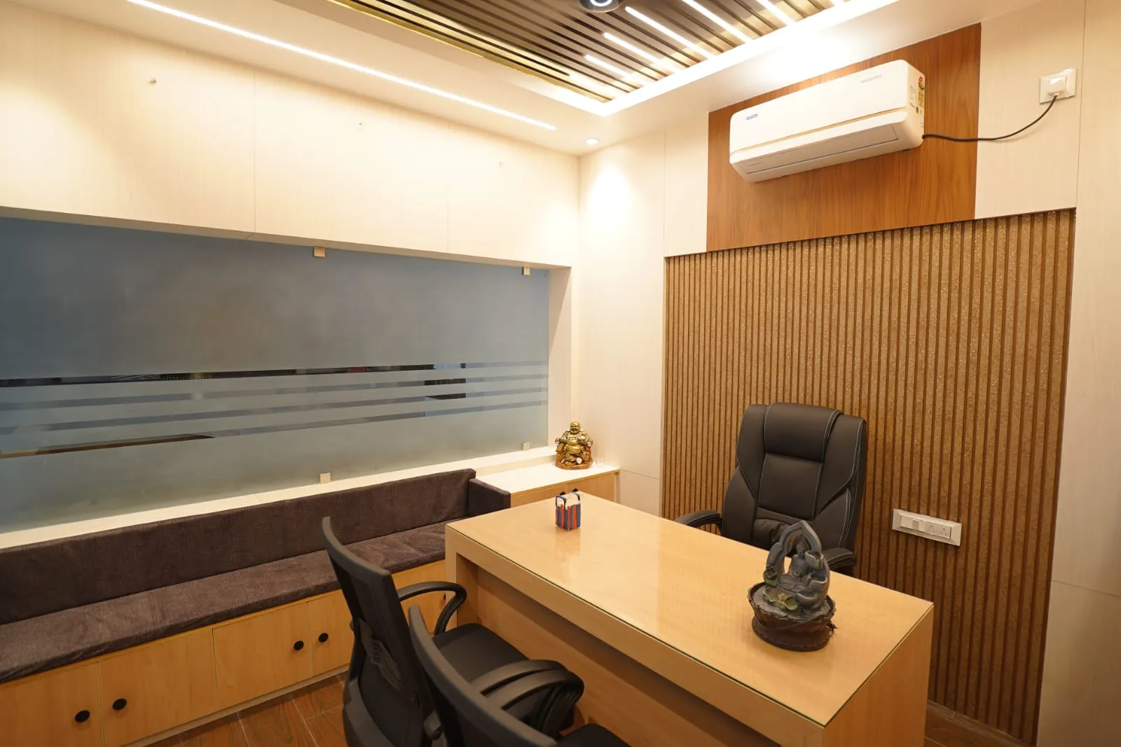 Reception and lobby area at SATVI INN